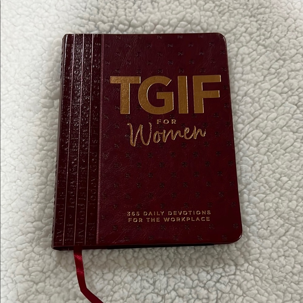 Red TGIF for Women Devotional Book